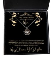 Mom Mommy Mother Mum Stepmom Christmas Xmas Gifts- Glamourous Crown Necklace wit - £39.65 GBP