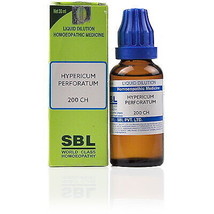 SBL Homeopathy Hypericum Perforatum 200 CH (30ml) HOMEOPATHIC REMEDY - £12.42 GBP