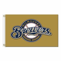 Milwaukee Brewers Flag 3x5ft Banner Polyester Baseball World Series brewers003 - £13.44 GBP