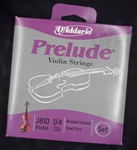 D&#39;Addario Prelude J810 Violin String Set 1/4 Scale Length Medium Tension... - $16.99