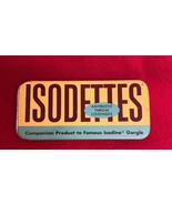 Vintage Isodettes Antibiotic Throat Lozenges Tin Isodine Pharmacal Corp USA - $168.17 MXN