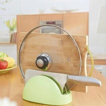 Pot Lid &amp; Knife Holder Rack – Cutting Board, Dish &amp; Utensil Kitchen Orga... - $184.04 MXN