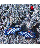 Denver Broncos Dangle Earrings, Sports Earrings, Football Fan Earrings -... - £3.10 GBP
