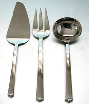 Waterford Lismore Bead Flatware 3 Piece Serving Set 18/10 Stainless New - £25.97 GBP