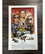 ONCE UPON A TIME IN HOLLYWOOD MOVIE POSTER 11x17 SIGNED &amp; AUTHENTICATED ... - £109.65 GBP