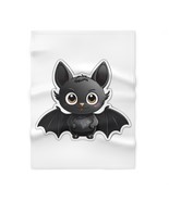 Personalized Black Cartoon Bat Print Baby Blanket Super Soft Cozy Fleece - £27.39 GBP