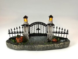 Disney Halloween Village Haunted House Lighted Cemetery Fence Gate Works! *READ* - £17.27 GBP