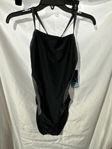NEW Speedo Womens Training Swimsuit Size 8/34 Black Pro LT One Piece - £15.57 GBP