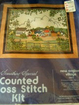 NEW SEALED CANDAMAR SOMETHING SPECIAL COUNTED CROSS STITCH NEW ENGLAND V... - $19.44