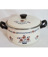 Hearthside Cumberland Brambleberry Porcelain On Steel Stock Pot With Lid - £12.93 GBP