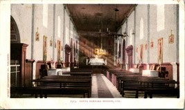 Santa Barbara Ca California Missione Interno Udb Unp Cartolina Detroit Foto - £10.38 GBP