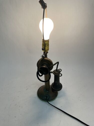 Primary image for WORKING Western Electric CANDLESTICK PHONE LAMP The American bell company