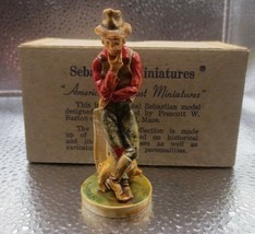 Vintage 1979 Sebastian Miniatures Figurine FARMER in box - £7.93 GBP