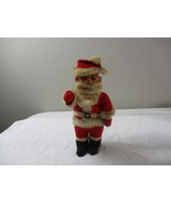 Vintage Red Straw Cloth Santa Claus Christmas Ornament figure 8&#39;&#39; tall J... - €38,69 EUR