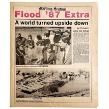 1987 Kennebec Flood Newspaper Morning Sentinel Maine 87 Flood Extra Alt ... - $744.57 MXN
