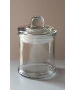Clear Glass ~ Apothecary Jar w/Lid ~ 2.36&quot; Dia. x 3.36&quot; Tall ~ Storage C... - $22.44