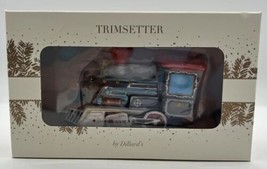 Trimsetter by Dillard&#39;s Blown Glass Train Locomotive Ornament U246 - £19.97 GBP