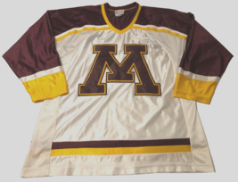 Minnesota Gophers NCAA Koronis Burgundy Vintage 90s White Hockey Jersey M - £32.71 GBP