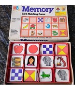 The original Memory Card Matching Game 1980 Milton Bradley # 4664 COMPLETE - $367.61 MXN