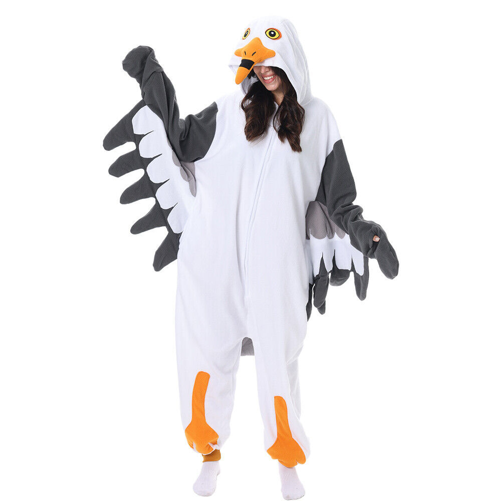 Primary image for ELEIMOS Adult Seagull Pajamas Kigurumis Pyjamas Halloween Onesis Cosplay Costume