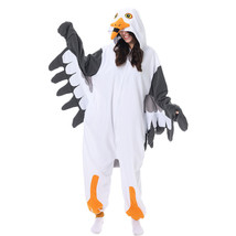 ELEIMOS Adult Seagull Pajamas Kigurumis Pyjamas Halloween Onesis Cosplay... - $25.99