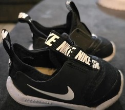 Nike AT4665-001 Black Slip On Kids Shoes Size 5 - £15.77 GBP