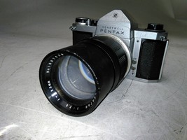 Defective Honeywell Pentax H1a Film SLR with Tele-Lentar 135mm Lens AS-IS Parts - $37.87