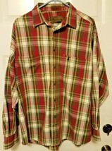  Men&#39;s Browning Flannel Plaid Snap Shirt XL Super Naturals Red Green 100... - $14.55