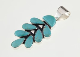 Jay King DTR Sterling Silver Turquoise Stone Pendant 10.3g - £95.19 GBP