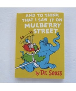 Dr Seuss And To Think That I Saw It On Mulberry Street HBDJ Mini Book - $74.99