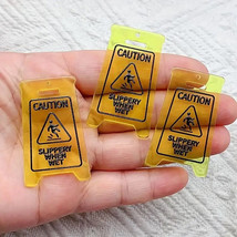 Dollhouse Wet Floor Plaque Flat Acrylic Bright Colors 1/12 Scale 2 Pc Set - $55.38 MXN