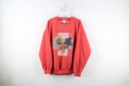 Vtg Country Primitive Womens Large Distressed Color of Fall Leaves Sweatshirt - £31.28 GBP