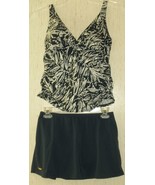 EXCELLENT WOMENS JANTZEN CLASSICS NAVY BLUE &amp; WHITE TANKINI SWIMSUIT    ... - €21,73 EUR