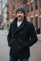 Ralph Lauren POLO Pony Men's Gray Wool Blend Ribbed Cuff Knit Embroidere... - $34.99