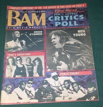 Sinead O&#39;Connor Neil Young Janes Addiction Public Enemy BAM Magazine 1991  - £23.76 GBP