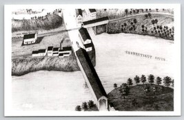 Brattleboro VT As Seen In 1856 Railroad Station Bridge Photo of Art Postcard P29 - £10.35 GBP