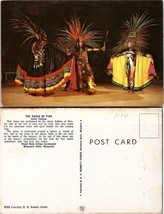 Wisconsin Dells Azteks Dance of Fire Stand Rock Native American VTG Postcard - £7.39 GBP