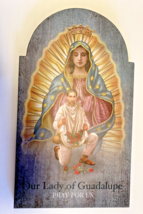 Our Lady of Guadalupe with Juan Diego 12&quot; Arch Wood Plaque,  New - $21.77