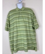 Brooks Brothers 346 Men Size XL Green Striped Polo Shirt Short Sleeve - $9.48