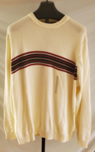 NWT Dockers Cream Ivory Cotton Knit Sweater Mens 3XT Relaxed Fit - £19.45 GBP