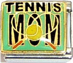 Tennis Mom On Green Italian Charm - £7.09 GBP
