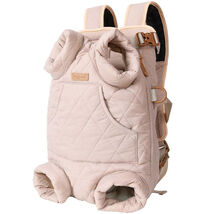 Anywags Pet Carrier Pink Cozy Backpack for Winter with Hoodie and Pocket... - $90.90