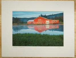 Tom Adams Photography Old Marina Tillamook River Oregon Matted Photo Art 11X14 - £27.21 GBP