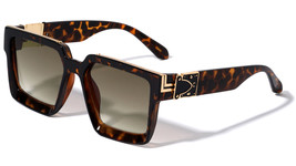 Oversized Thick Bold Square Sunglasses Classic Casual Retro Designer Fashion Vtg - £7.43 GBP+