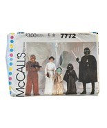 McCalls Sewing Pattern 7772 Star Wars Costume Child Size XSM 4-6 - £21.98 GBP