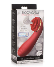 Inmi Bloomgasm Passion Petals 10x Silicone Suction Rose Vibrator Red - £38.68 GBP