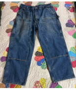 Carhartt B73 DST Double Knee Dungaree Jeans 40x30 Carpenter Work Denim - $1,007.45 MXN