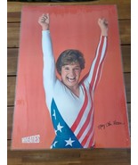 *Signed* Laminated 1984 Wheaties Mary Lou Retton Poster 30&quot; X 21&quot; - $162.98 CAD