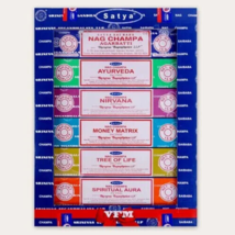 Satya Value For Money Series Incense Agarbatti Sticks Gift Box 15g X 12 Packets - £16.26 GBP