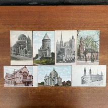 Lot x7 Vintage Postcards - Churches and other Buildings - £19.77 GBP